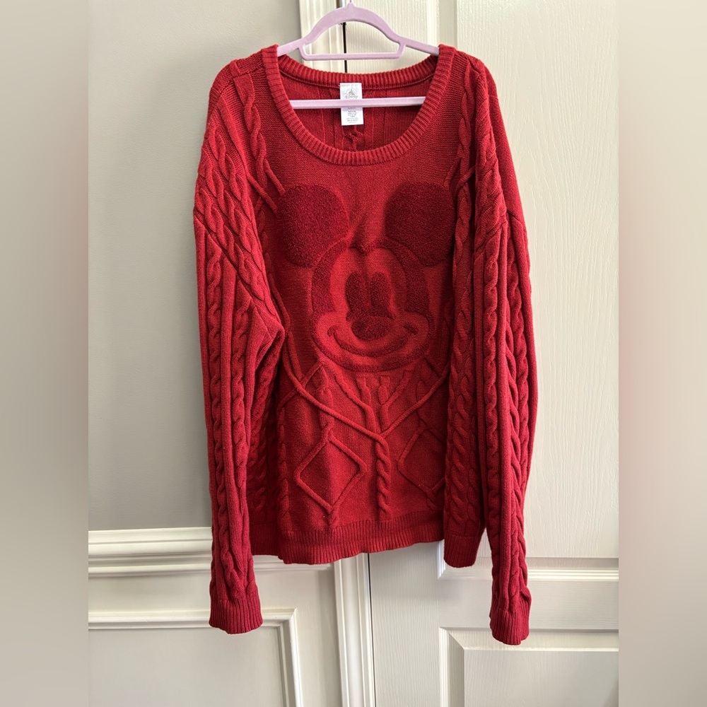 Walt Disney World Mickey Mouse cable knit sweater